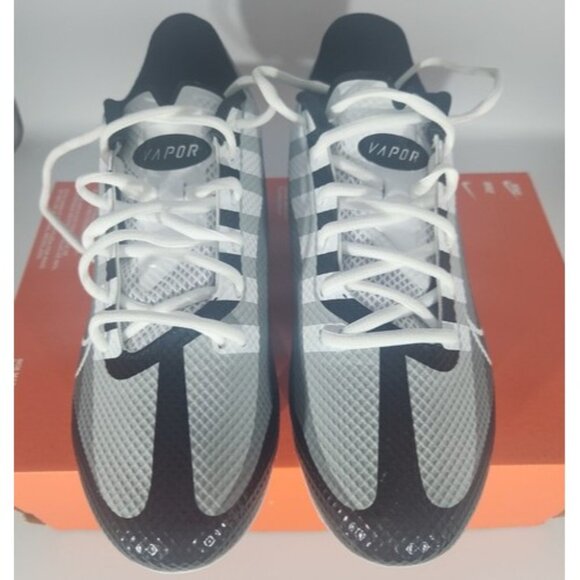 Nike Vapor Edge Speed 360 sz 9 Black White Smoke Grey Football Cleats DQ5110-001 - Picture 3 of 5